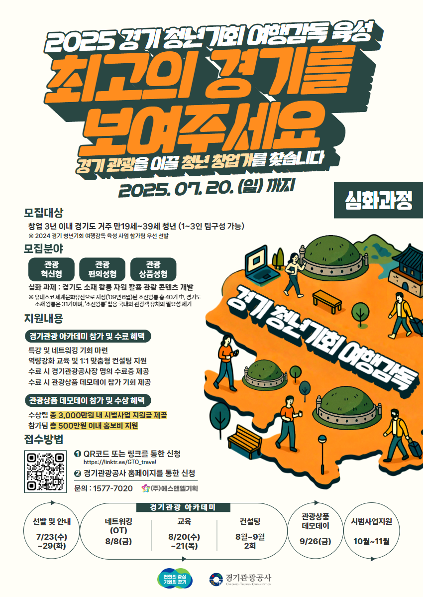 2025 경기 여행감독 모집 포스터_심화과정