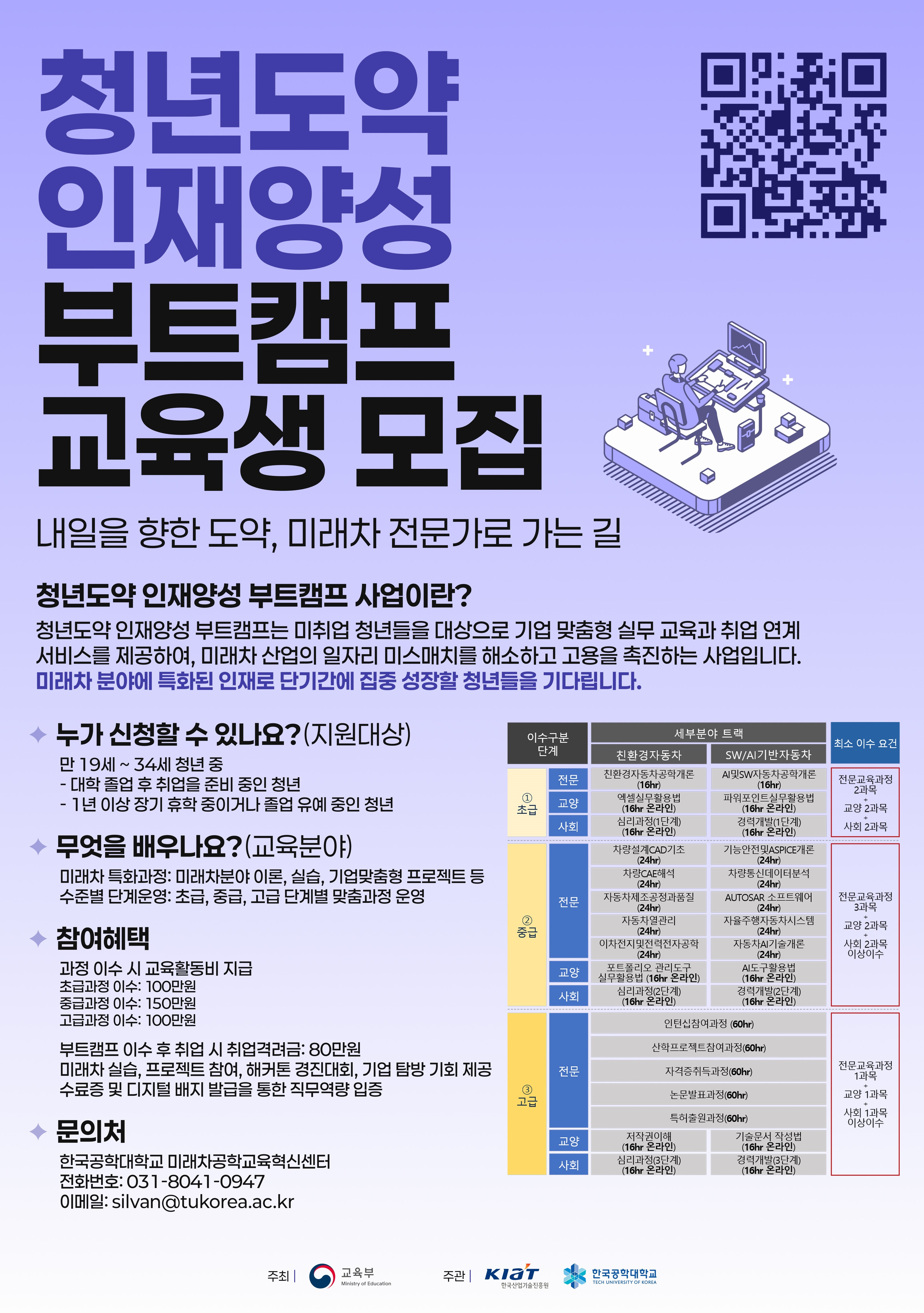 청년도약인재양성부트캠프 홍보포스터